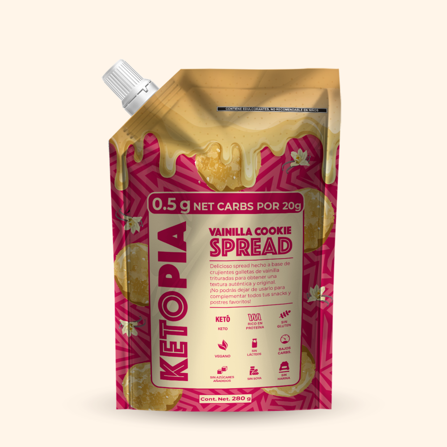 Ketopia Spread Vainilla Cookie 200g