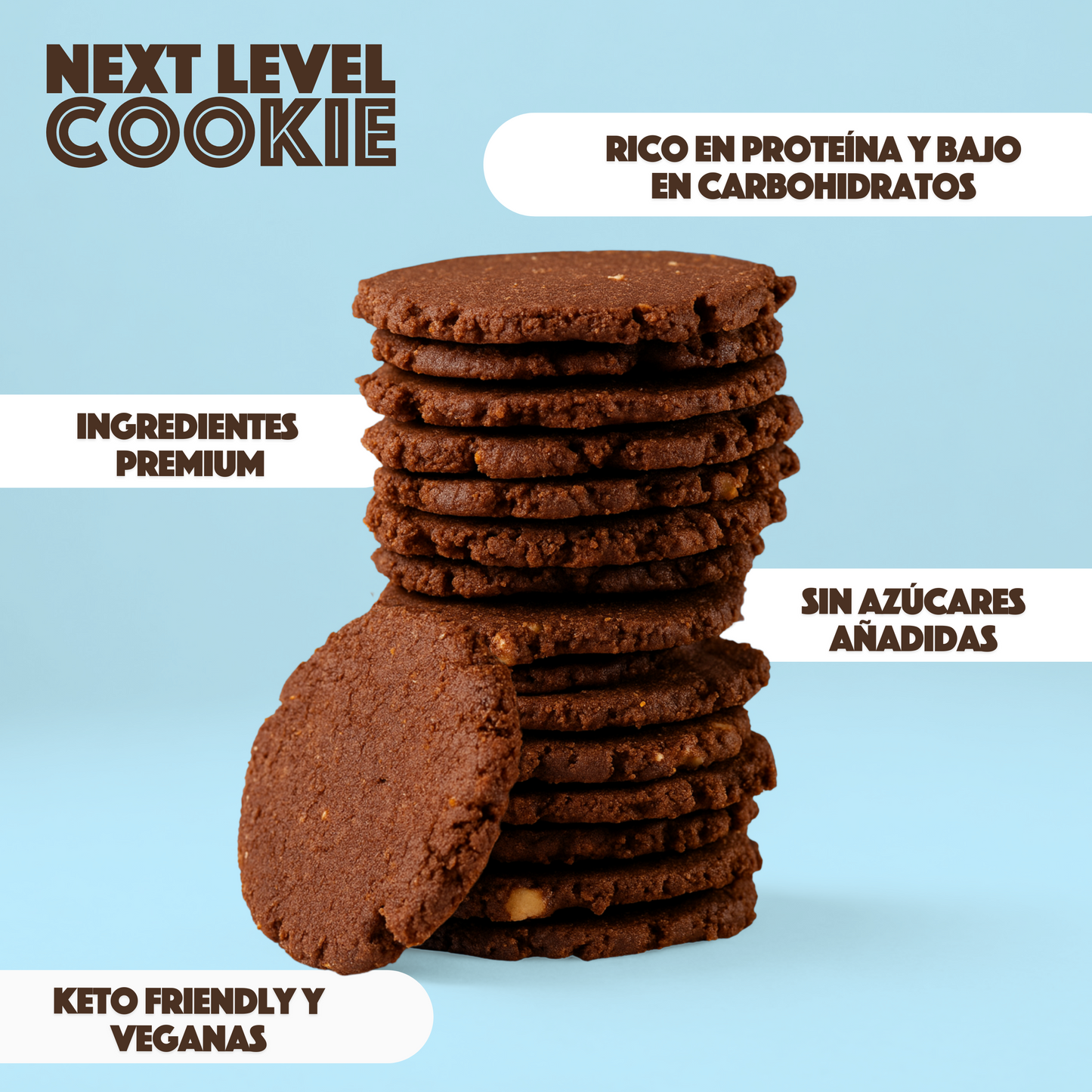 KETOPIA - Galletas Veganas Brownie Thins 420g - Frozen-Boutique