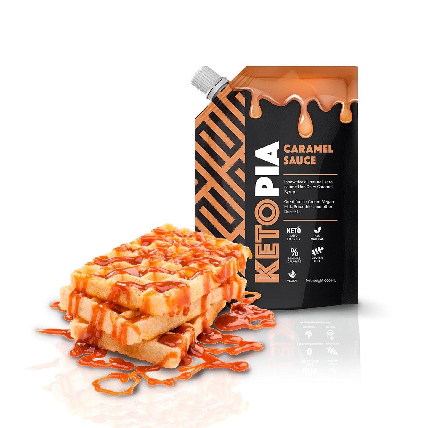 KETOPIA Syrup Caramel Keto Líquido 250g - Frozen-Boutique