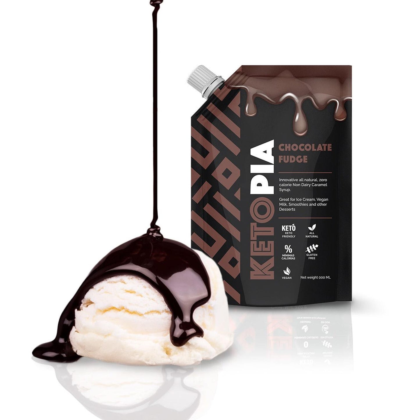 KETOPIA Syrup Chocolate Keto Líquido 250g - Frozen-Boutique