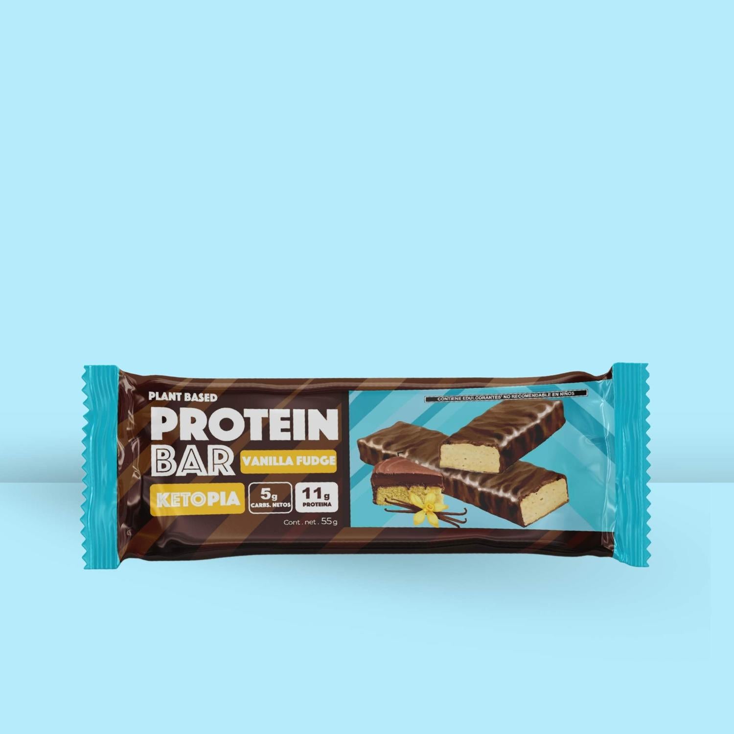 KETOPIA  Barra de Proteína Keto Vanilla Fudge 55g - Frozen-Boutique