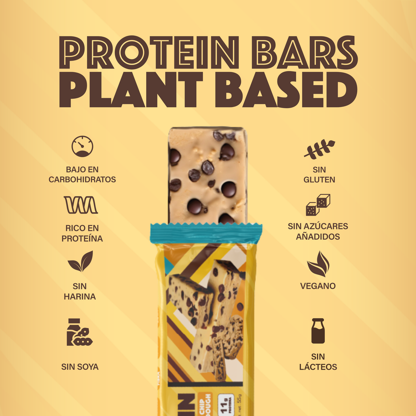 KETOPIA - Barras de Proteina keto 11 g de proteina Cookie Dough-  12 Pack - Frozen-Boutique