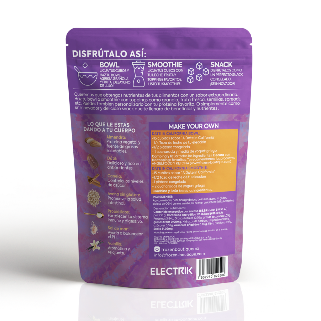 ELECTRIK  Smoothie cubes A date in California  255g - Frozen-Boutique