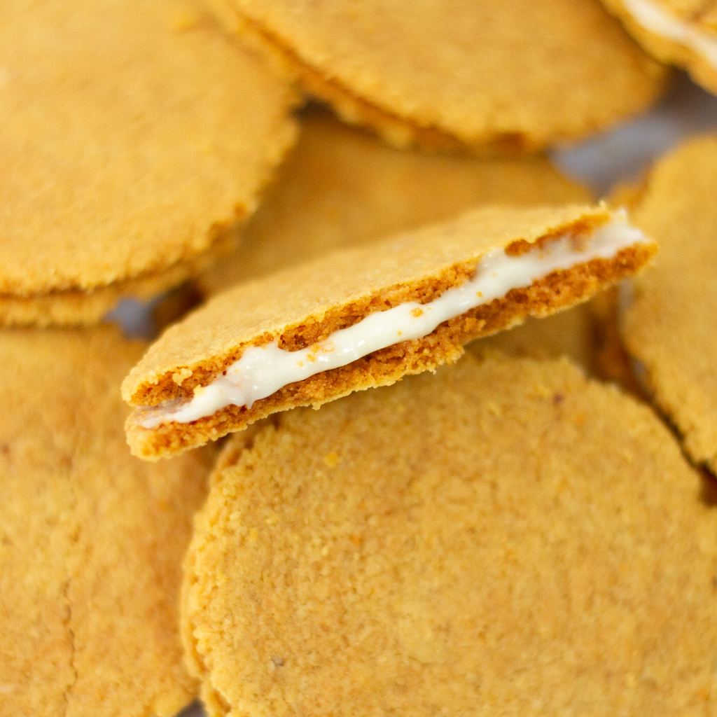 KETOPIA - Galletas Sin Azúcar Keto Sandwich Vanilla Wafers 110g - Frozen-Boutique