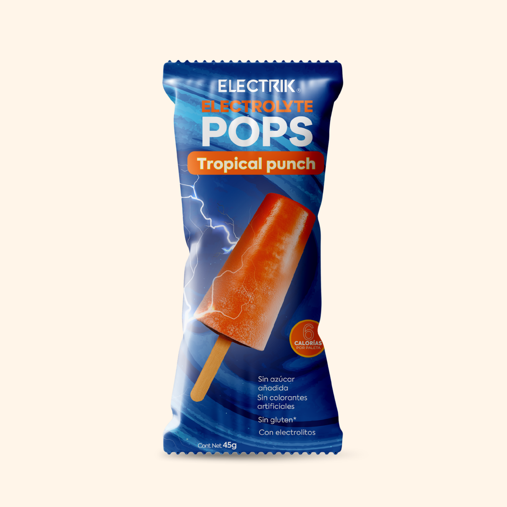 ELECTRIK Paleta con Electrolitos sabor Tropical Punch 45g