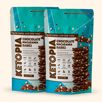 Ketopia Barks Chocolate Macadamia 2 pack -120g