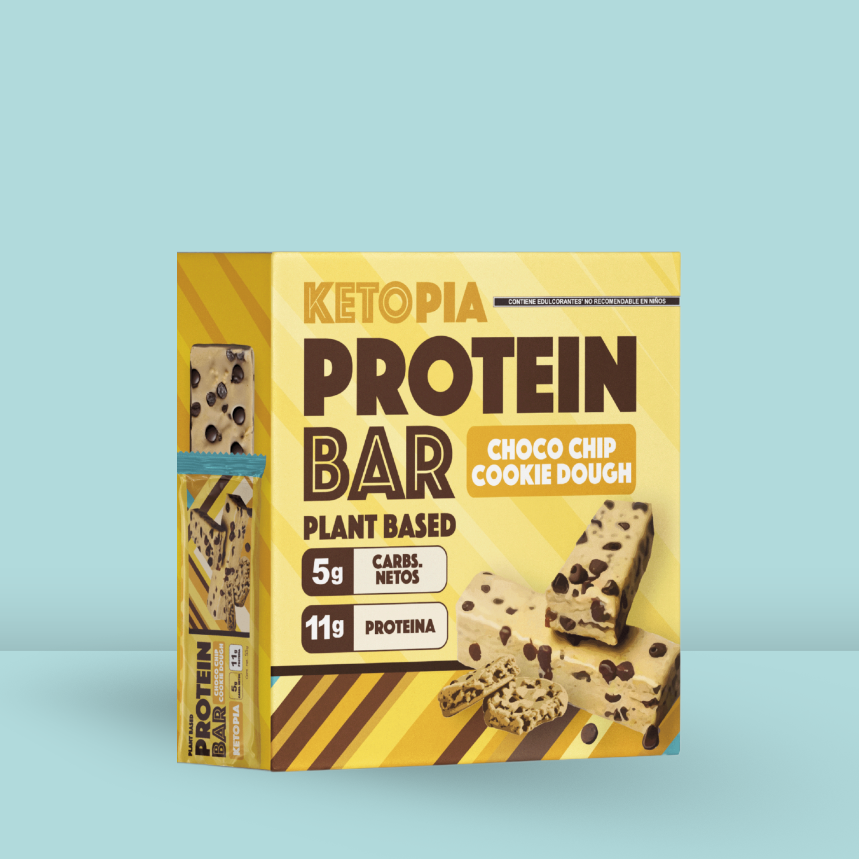 KETOPIA Barras de Proteina Keto De proteina Cookie Dough - PACK 6 - Frozen-Boutique