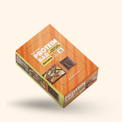 Ketopia Barras de Proteina keto 12 g de proteina Peanut Butter - 12 Pack