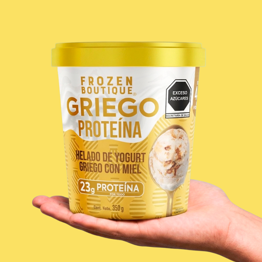 Frozen Boutique Helado Proteína Griego Miel 350 g