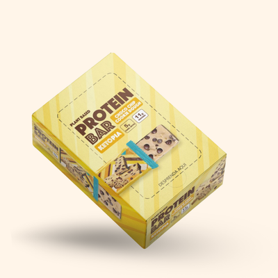 Barras de Proteina keto 11 g de proteina Cookie Dough-  12 Pack barritas de 55g c/u