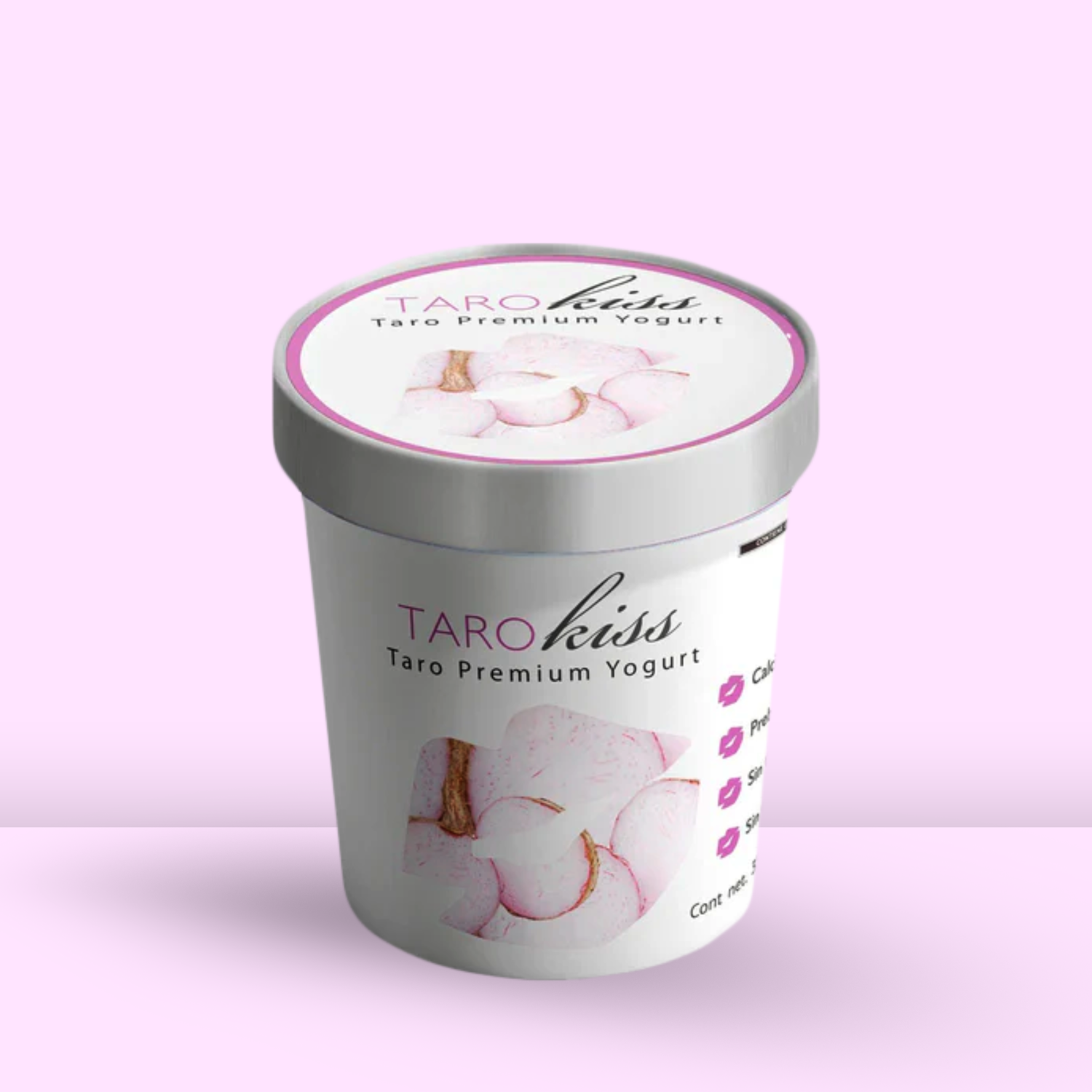 YOGURT KISS  Helado de Yogurt gourmet Taro kiss 473ml - Frozen-Boutique
