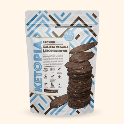 Ketopia Thins Galletas Veganas Brownie 420g