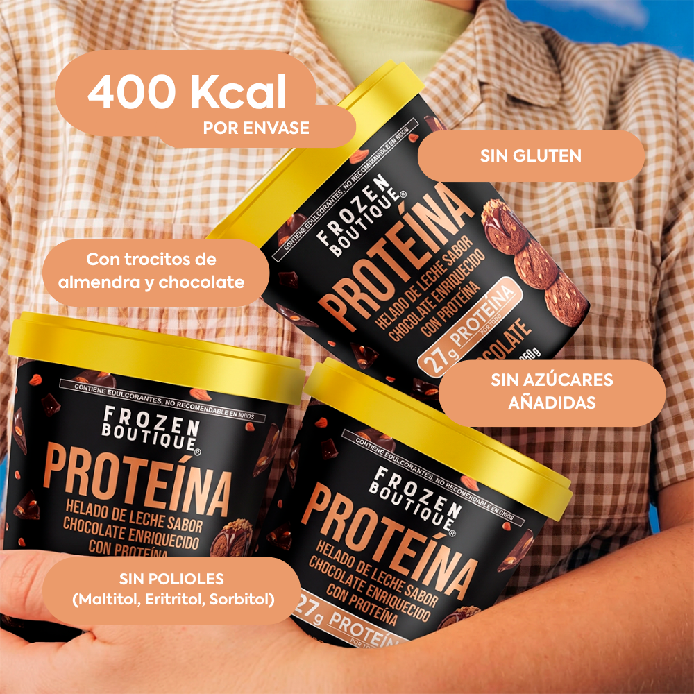 Frozen Boutique  Helado  Proteína  Chocolate  350 g