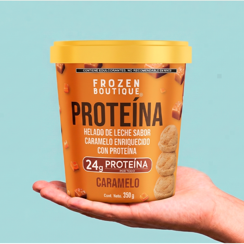 Frozen Boutique Helado  Proteína  Caramelo 350 g