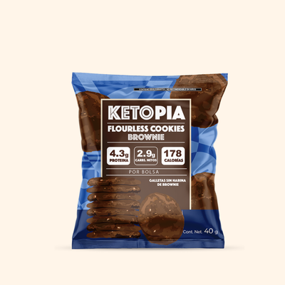 Ketopia Galletas Keto Snack pack Brownie 40g