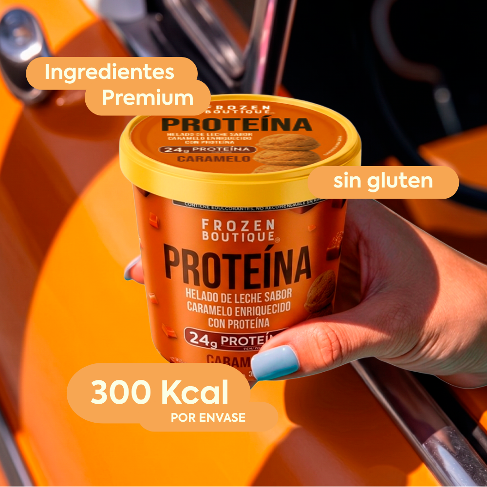 Frozen Boutique Helado  Proteína  Caramelo 350 g