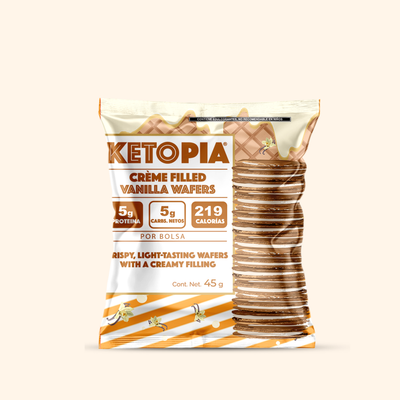 Ketopia Créme Filled Wafer Vanilla  45g