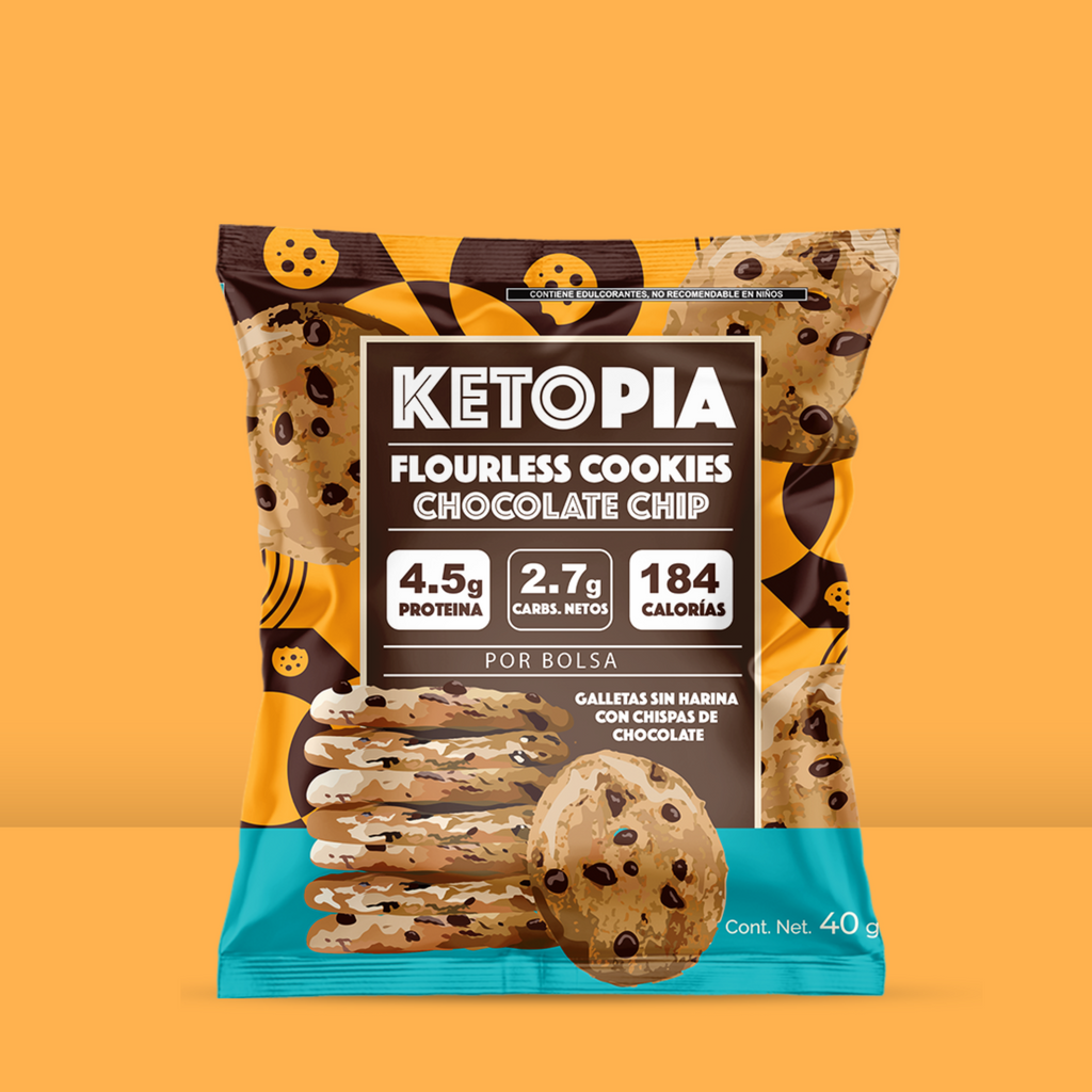 KETOPIA Galletas Keto Snack pack Chocolate Chip 40g - Frozen-Boutique