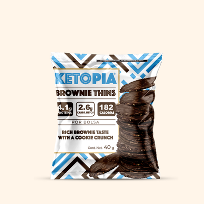 Ketopia Galletas Thins Keto Snack pack Brownie 40g