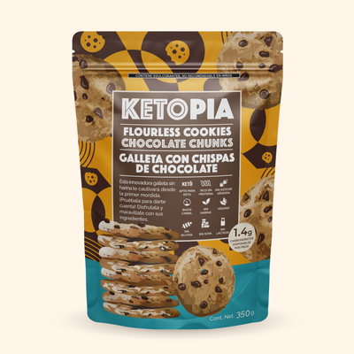 Ketopia Galletas sin harina con chispas de chocolate 350g