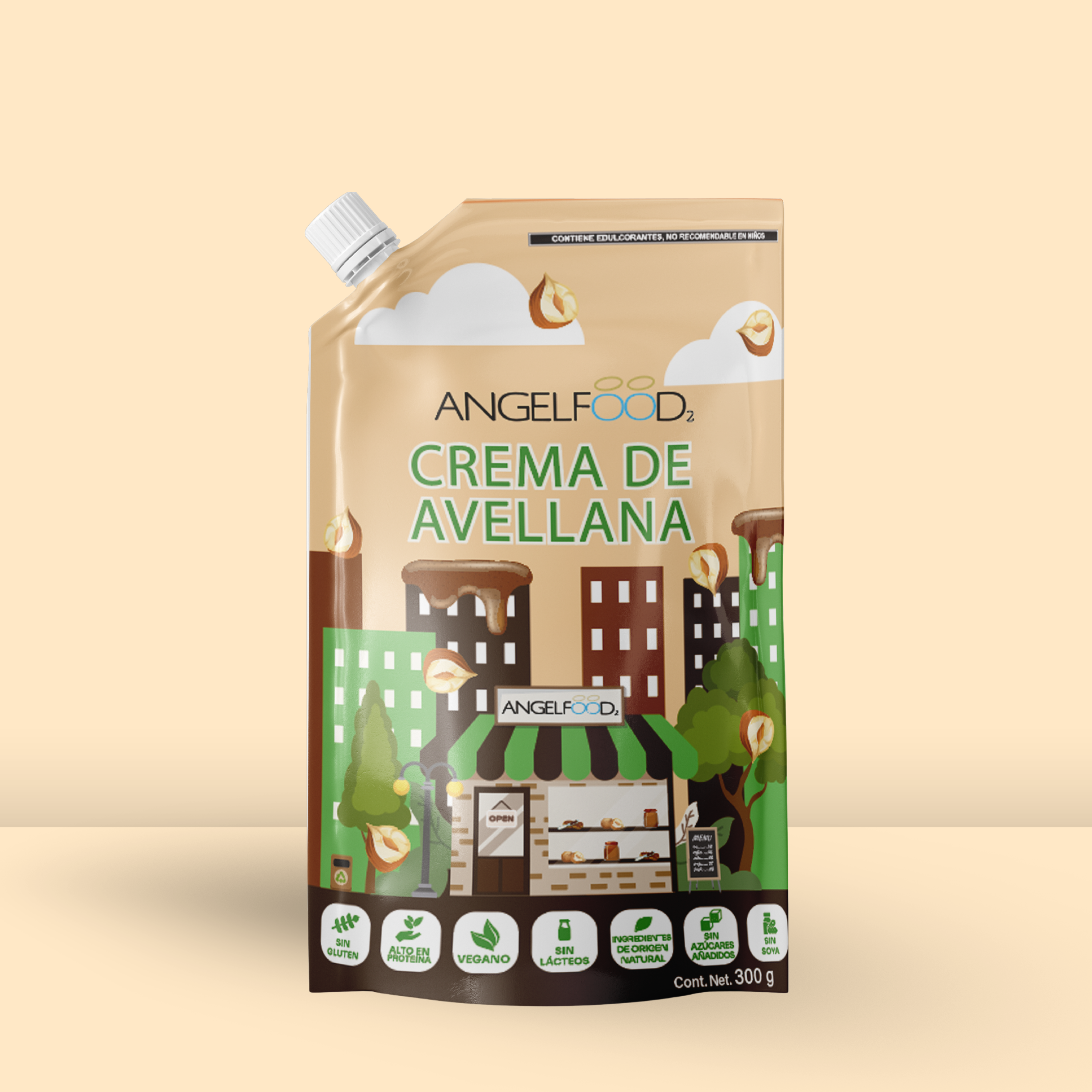 Angelfood - crema de avellana 300g