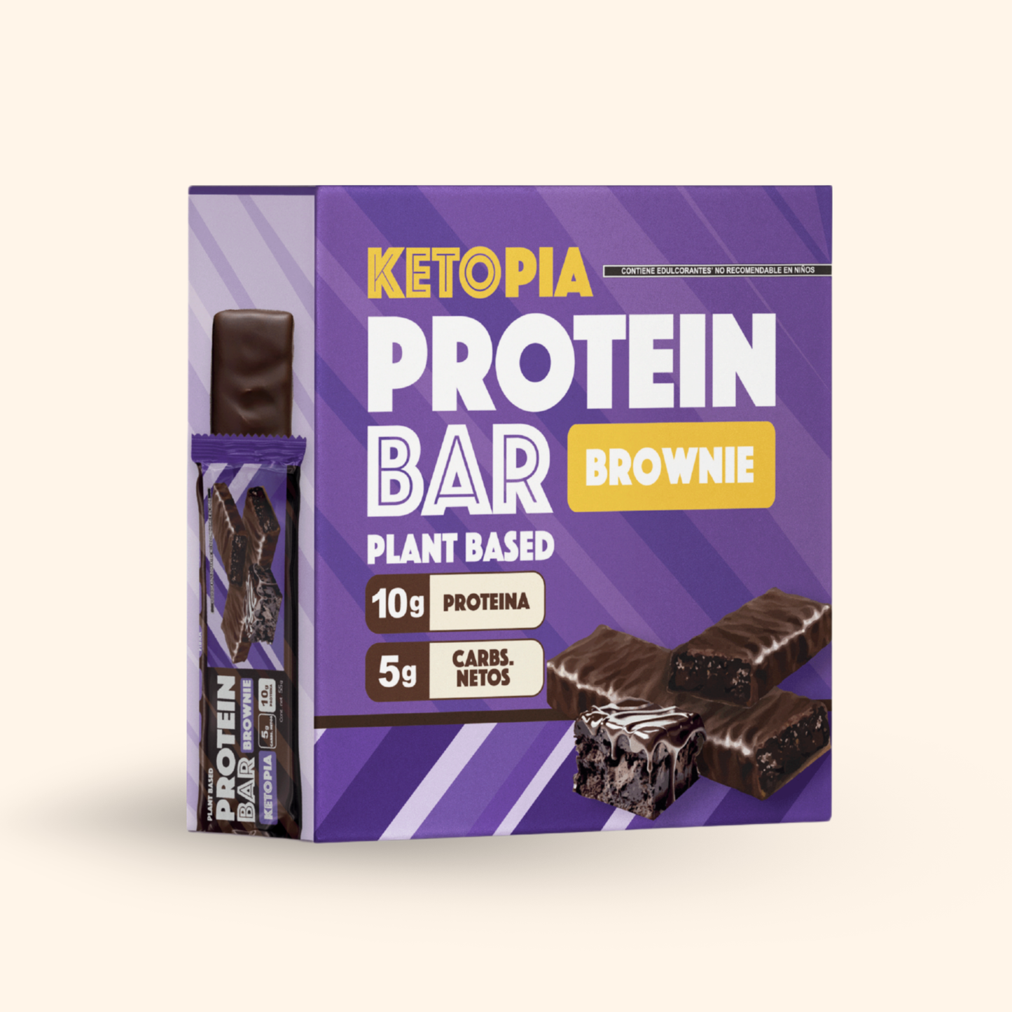 Ketopia Barra de Proteina Ketopia Brownie 6 Pack