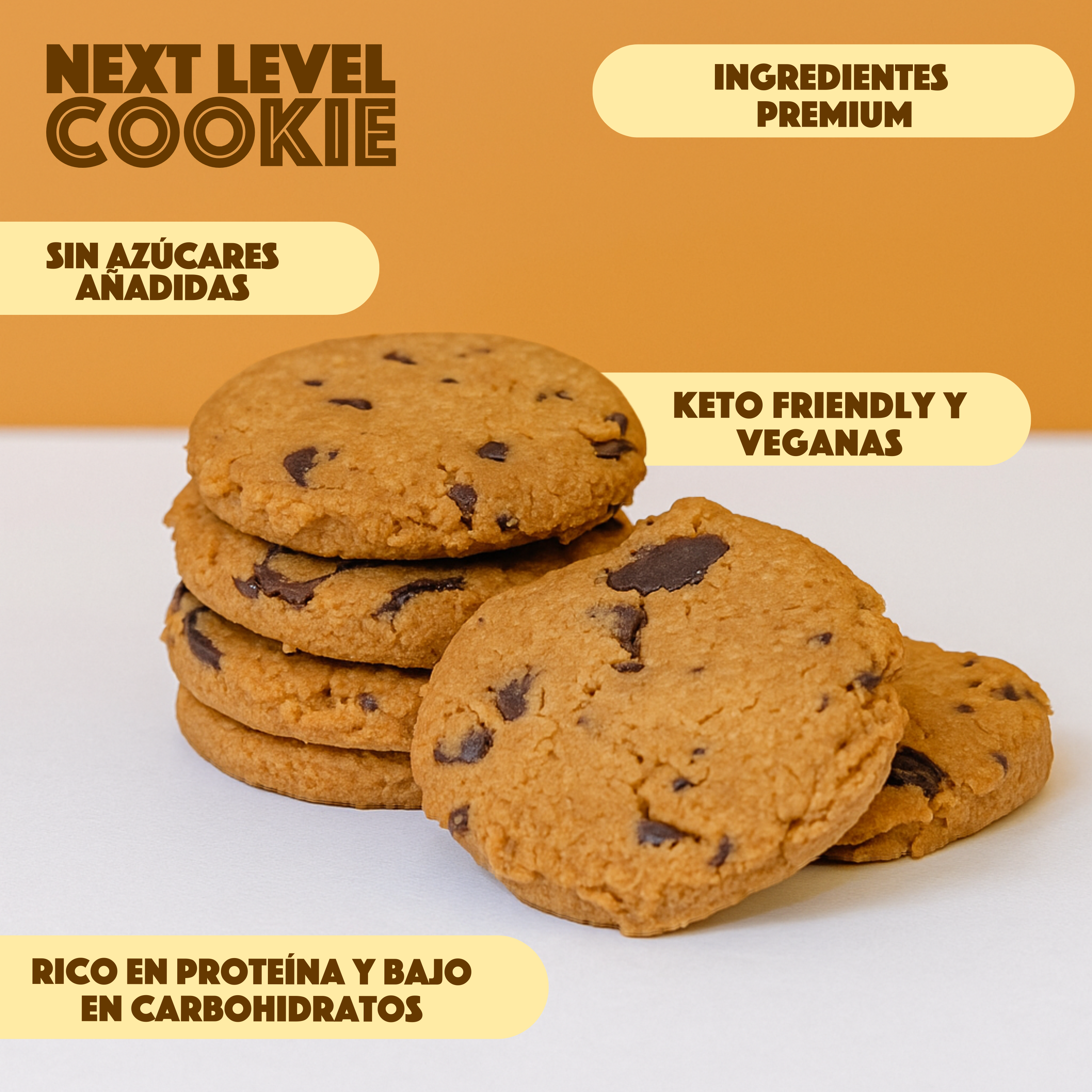 KETOPIA Galletas Sin Harina Keto Chocolate Chip 140g - Frozen-Boutique
