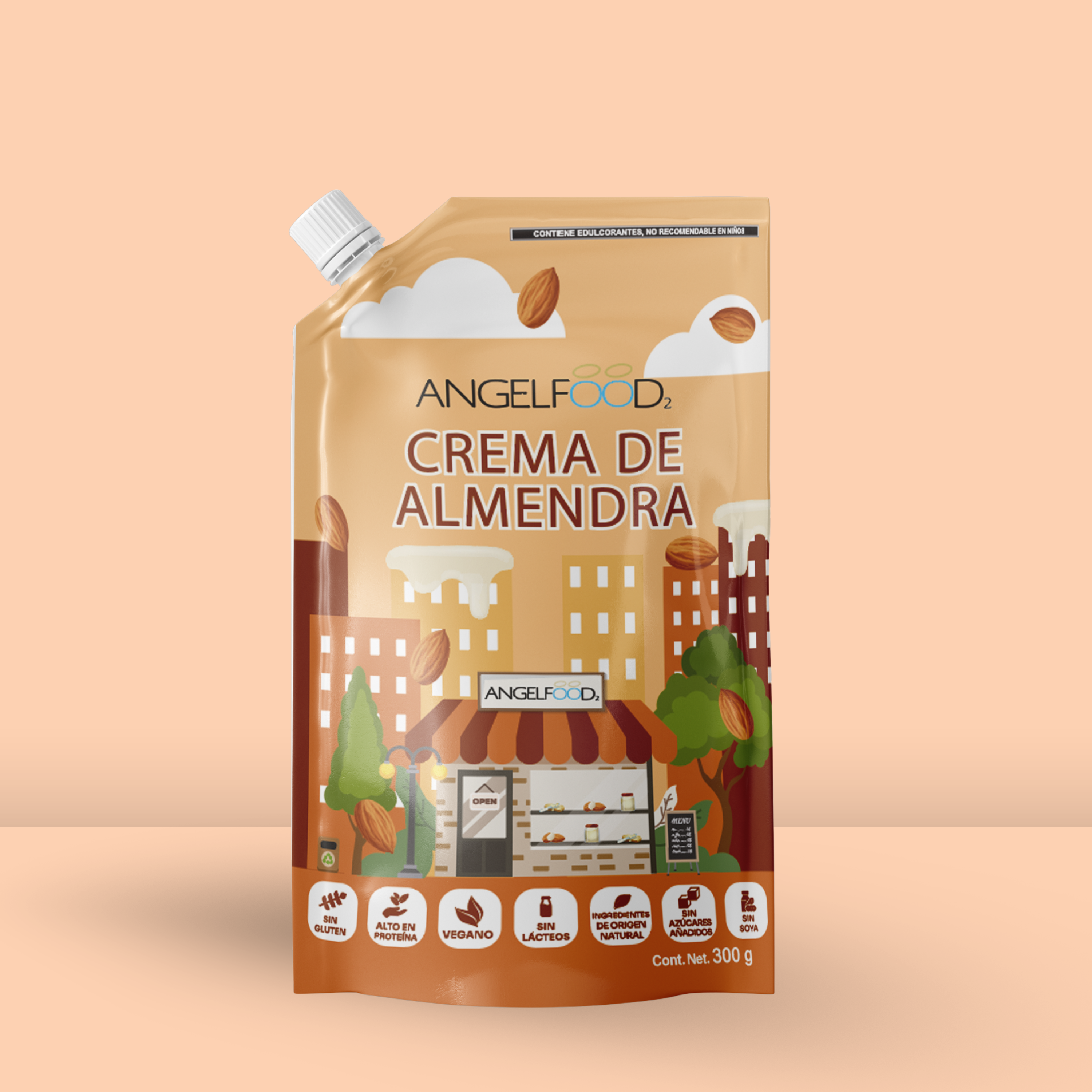 Angelfood - crema de almendra 300g