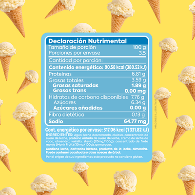 Frozen Boutique  Helado  Proteína Vainilla  350 g