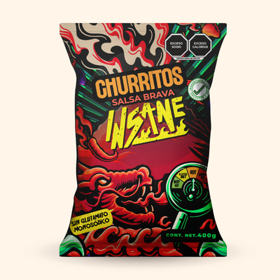 Insane Churritos de Amaranto Salsa Brava 400g