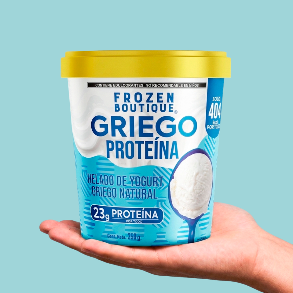 Frozen Boutique   Helado Proteína Griego  Natural 350 g