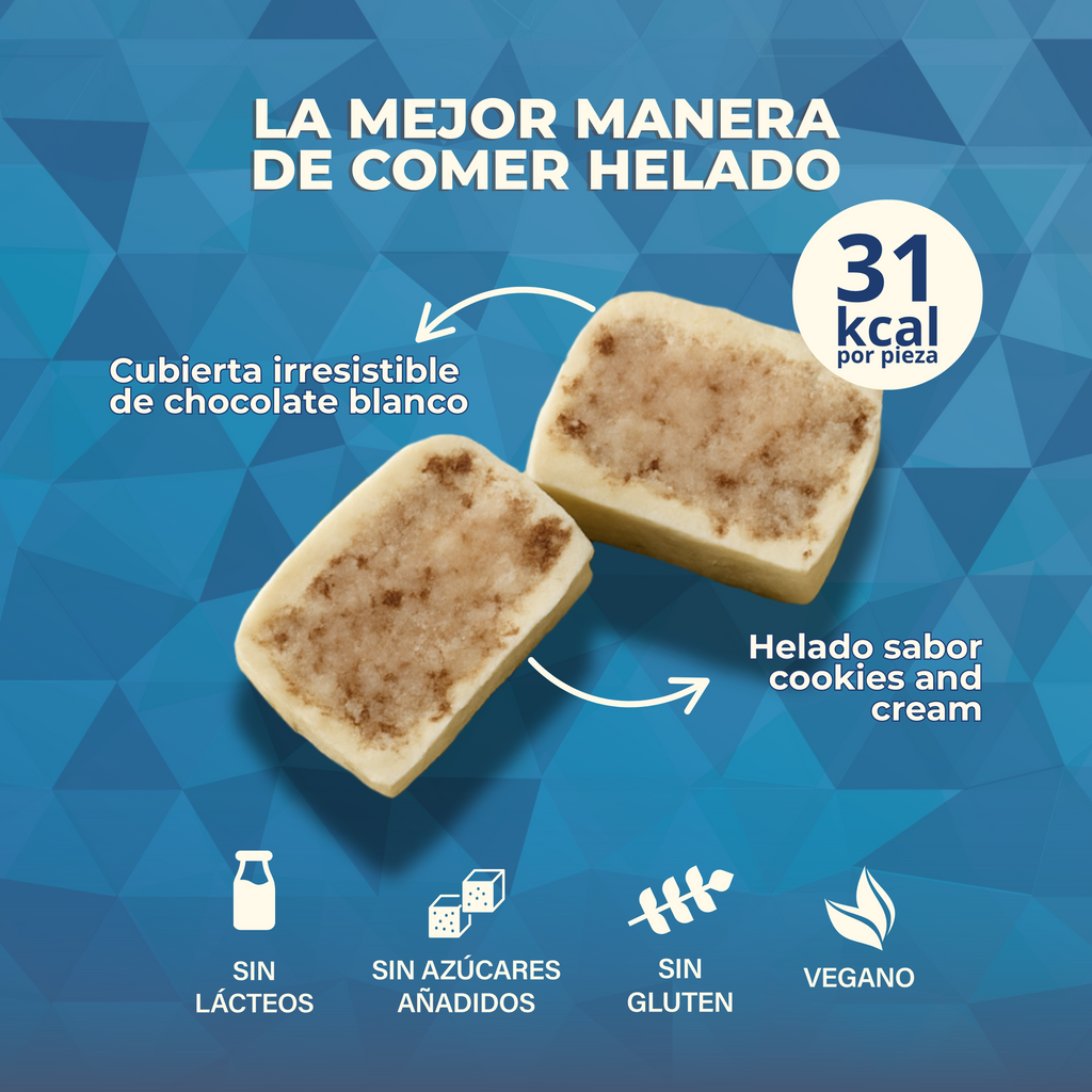 FROZEN BOUTIQUE  Ice Cream Bites Helado Sin Azúcar Chocolate Cookies & Cream 47g - Frozen-Boutique