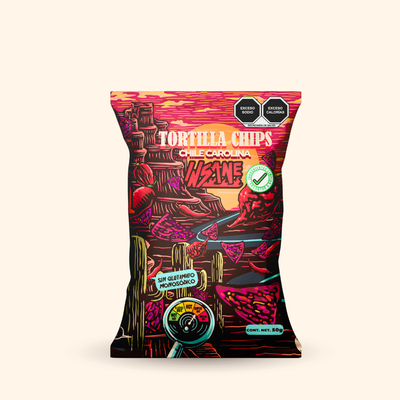 Insane Totopos de Maíz Horneados Chile Carolina 50G