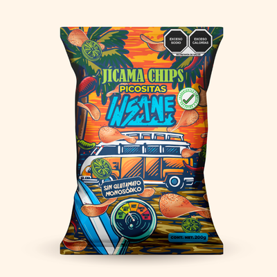 Insane Chips de Jicama sabor picosito 200g
