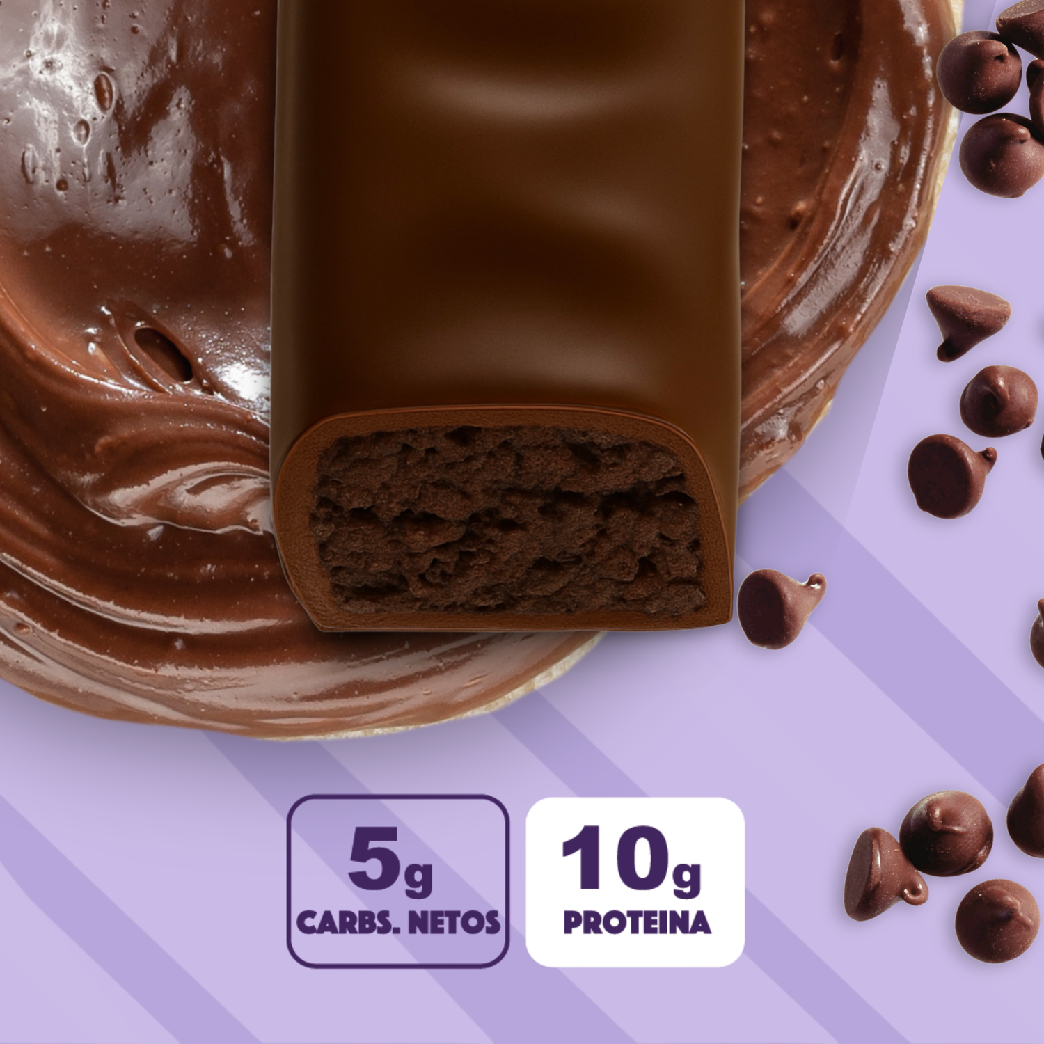 KETOPIA - Barras de Proteina keto 10 g de proteina Brownie -  12 Pack - Frozen-Boutique