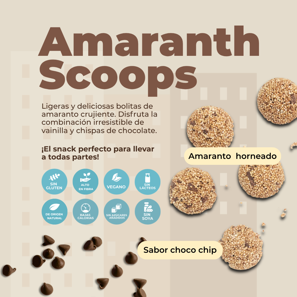 Angelfood Amarantos chocolate Chip 76g