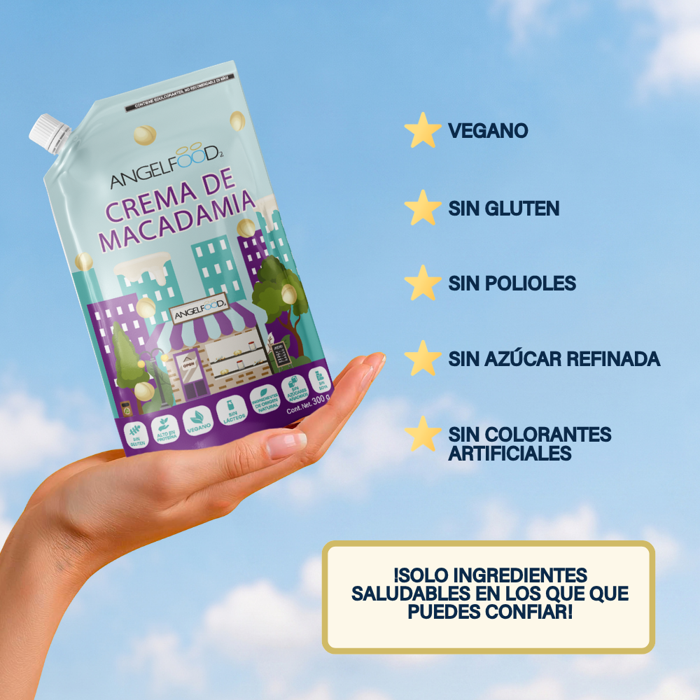 Angelfood  Crema de Macadamia 300g
