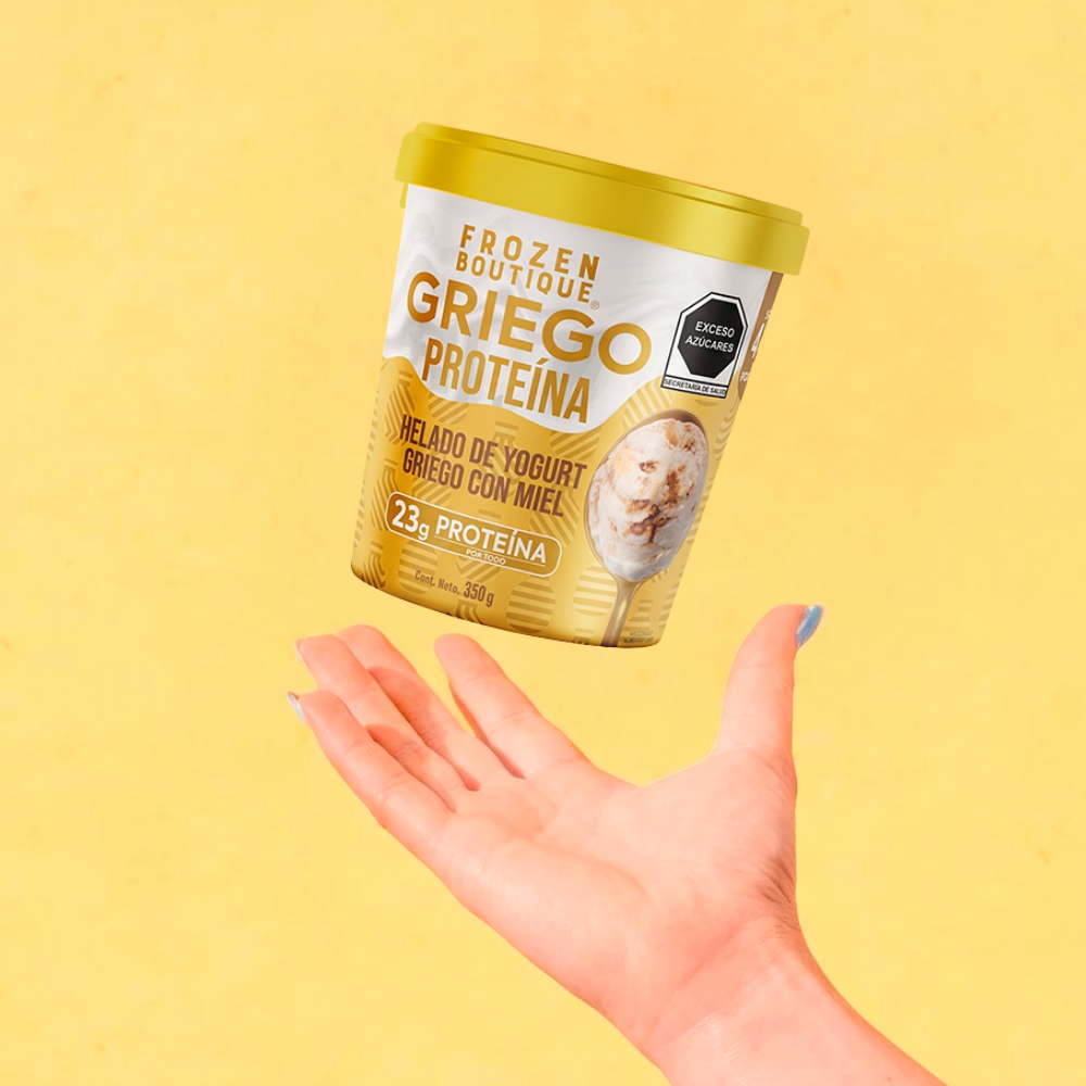 Frozen Boutique Helado Proteína Griego Miel 350 g