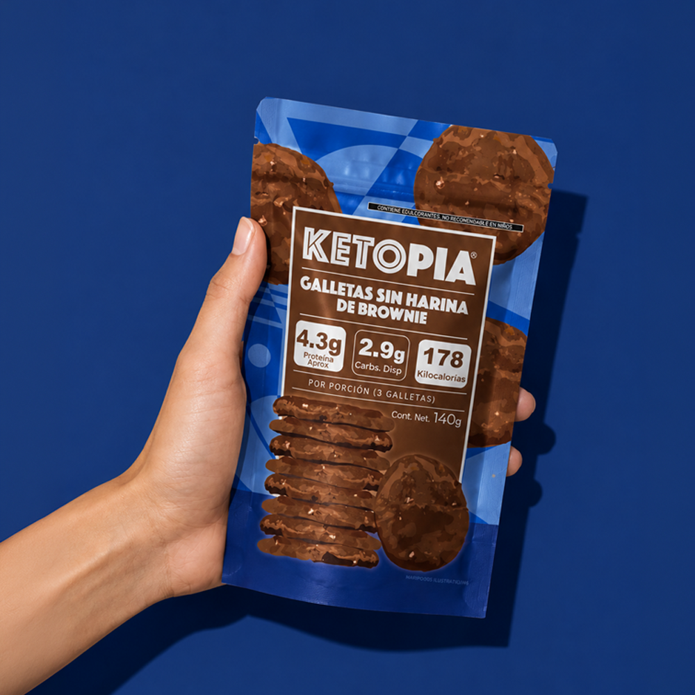 Ketopia Galletas Sin Harina Keto Brownie 140g