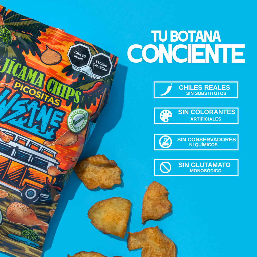 Insane Chips de Jicama Picositas 50g