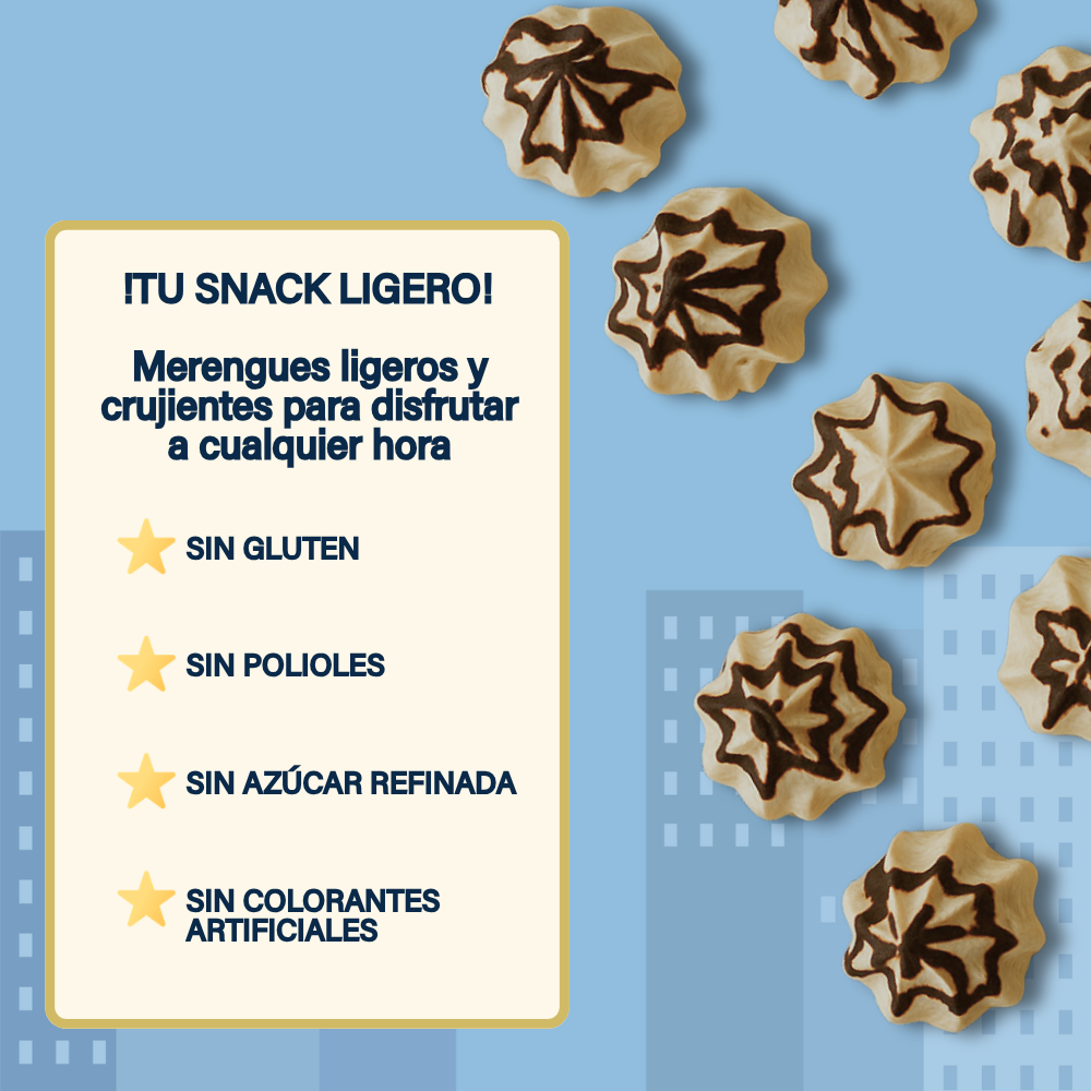AngelFood Merengues de Chocolate Fudge 50g