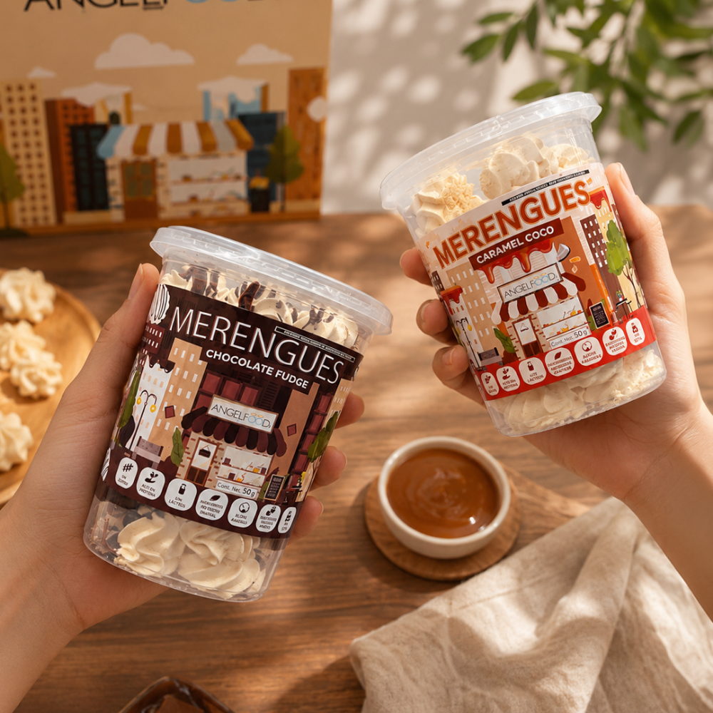 AngelFood Merengues de Chocolate Fudge 50g