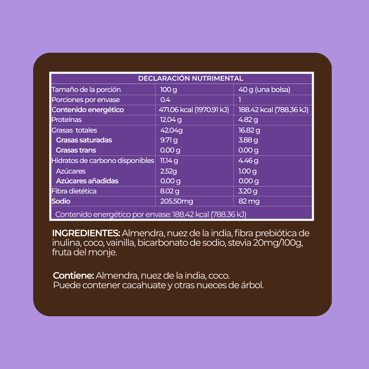 Ketopia Galletas cashew butter snack 40 g