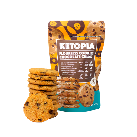 Galletas Keto Flourless Choco Chip 140g