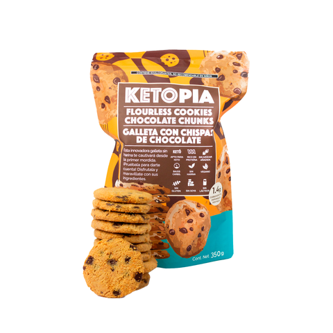 Galletas Keto Flourless Choco Chip 350g