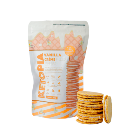 Galletas Keto Crème Filled Vanilla Wafers 110g