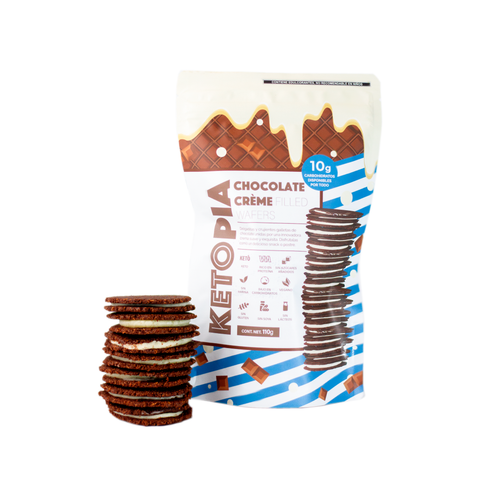 Galletas Keto Crème Filled Chocolate Wafers 110g