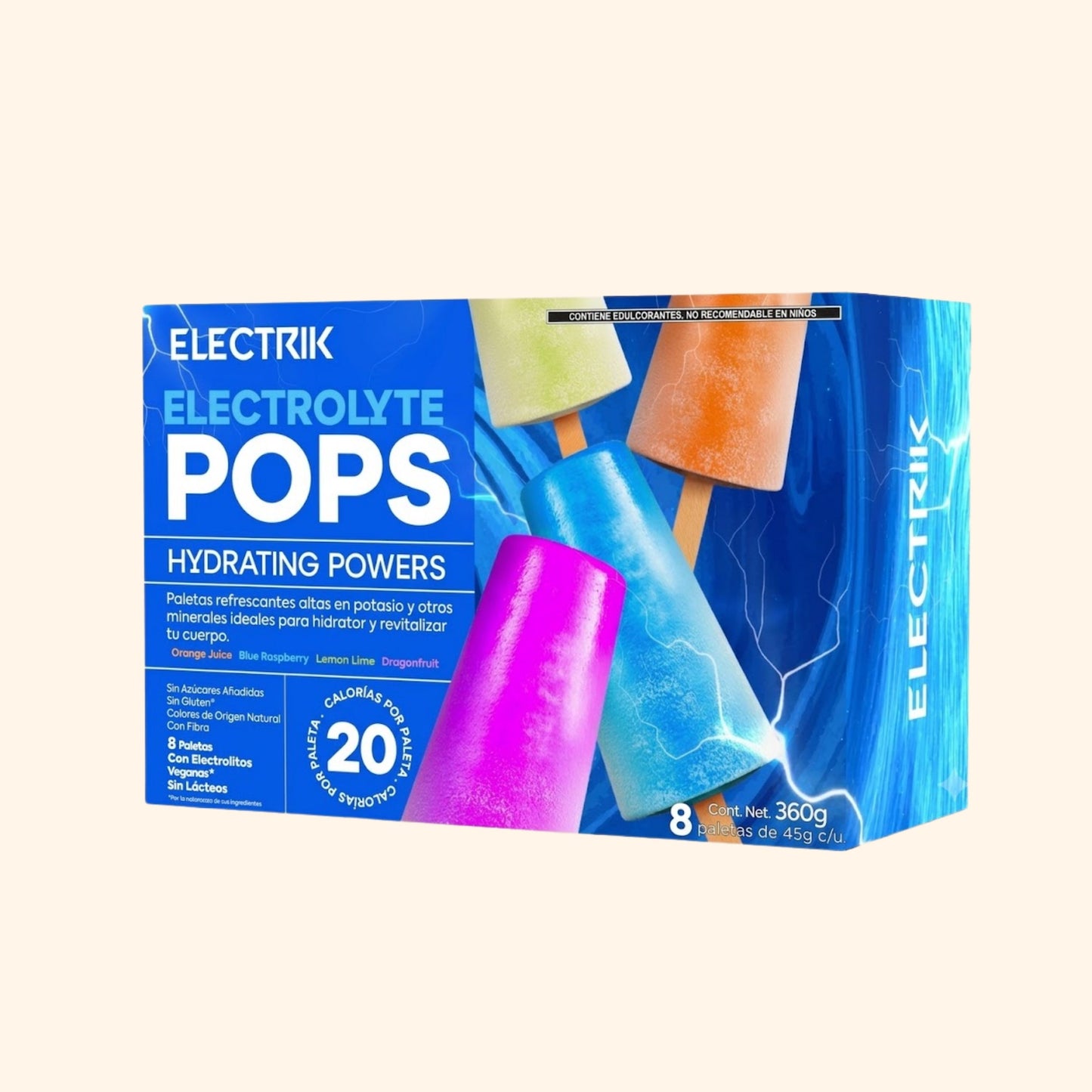 Frozen Boutique Paletas de Electrolitos 360 g
