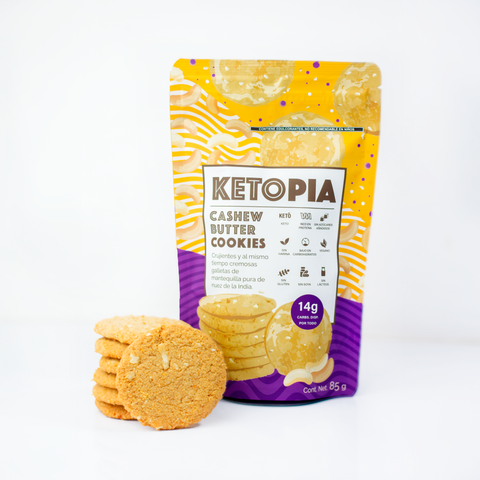 12-PAQUETES Galletas Keto Cashew Butter Cookies
