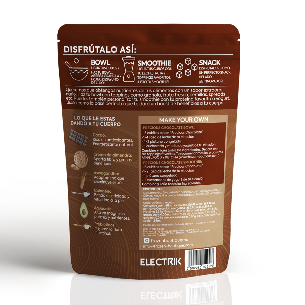 ELECTRIK Smoothie cubes  Precious Chocolate 255g - Frozen-Boutique